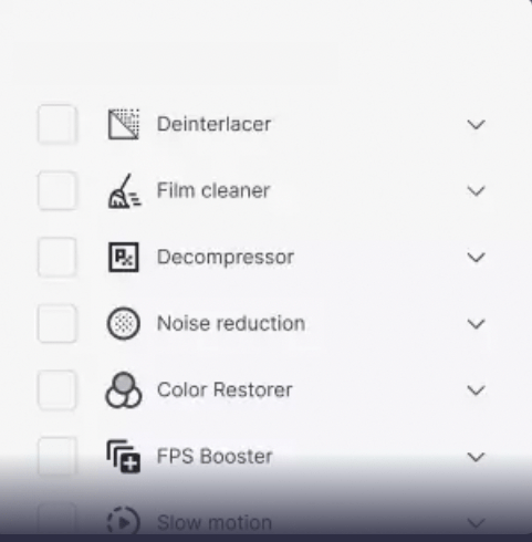 Aimages Choose filters screenshot
